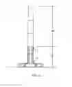 Fig. 28 - Foundation with slab, pedestal and ribs for columns and towers