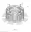 Fig. 40 - Foundation with slab, pedestal and ribs for columns and towers