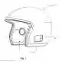 Fig. 02 - Helmet with cheek-embedded microphone