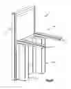 Fig. 02 - Universally mounted work surface height adjustor with suction cups