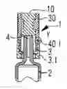 Fig. 01 - CLOSURE ELEMENT, IN PARTICULAR A SYRINGE CLOSURE ELEMENT FOR CLOSING A DISTAL OPENING OF A SYRINGE BODY IN A SEALING MANNER