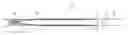 Fig. 01 - Guide wire utilizing a cold worked nickel—titanium—niobium ternary alloy