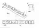 Fig. 06 - SELF-LOCKING BLOCK AND COMPLEMENTARY PIECES FOR THE RAISING OF PILLARS AND FREE-STANDING WALLS