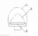 Fig. 01 - White LED lamp secondary encapsulation structure capable of reducing blue-light hazards