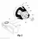 Fig. 04 - Mating arrow mounted slide and arrow rest cradle assembly for bowfishing and bowhunting