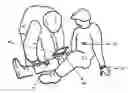 Fig. 01 - System for decreasing the blood flow of a targeted organ's artery with an electrical stimulation