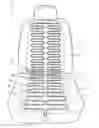 Fig. 01 - Seat assembly having heating element providing electrical heating of variable temperature along a predetermined path to a zone