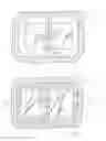 Fig. 07 - Dual compartment produce container having two receptacles separated by a barrier defined by oppositely oriented walls of each of the two receptacles