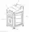 Fig. 01 - Outdoor trash container with bag holder