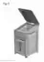Fig. 09 - Outdoor trash container with bag holder