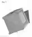 Fig. 11 - Outdoor trash container with bag holder