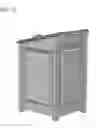 Fig. 13 - Outdoor trash container with bag holder