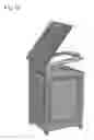 Fig. 15 - Outdoor trash container with bag holder