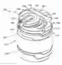 Fig. 01 - Liquid dispenser for a cooler and detergent bottle