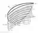 Fig. 01 - Cooled composite sheets for a gas turbine