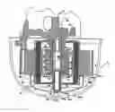 Fig. 01 - Mounting arrangement for an oil pump in a refrigeration compressor