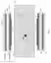 Fig. 10 - Thin gap chamber neutron detectors