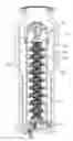 Fig. 01 - Resistive element, RC module, and RC voltage divider for a high-voltage electrical substation insulated by a dielectric fluid