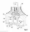 Fig. 10 - Processing device for processing slaughtered and plucked poultry carcasses, comprising poultry-support devices and poultry-processing devices