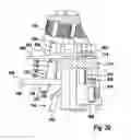 Fig. 22 - Processing device for processing slaughtered and plucked poultry carcasses, comprising poultry-support devices and poultry-processing devices