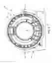 Fig. 09 - Anatomical imaging system having fixed gantry and rotating disc, with adjustable angle of tilt and increased structural integrity, and with improved power transmission and position sensing