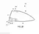 Fig. 30 - Golf club with modifiable sole and crown features adjacent to leading edge
