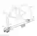 Fig. 01 - Adjustable anchor on a load carrier for a bicycle through-axle