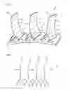 Fig. 03 - Axial turbomachine compressor blade with branches at the base and at the head of the blade