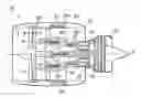 Fig. 01 - Thrust reverser unit having both nested cascades translating linearly and only one cascade rotational