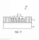 Fig. 12 - Densely spaced fins for semiconductor fin field effect transistors