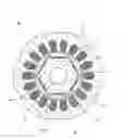 Fig. 01 - Interior permanent magnet motor, and compressor
