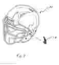 Fig. 09 - Helmet for reducing concussive forces during collision and facilitating rapid facemask removal