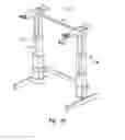 Fig. 18 - Height adjustable desk system and method