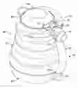 Fig. 01 - Handle device for a foldable electric kettle