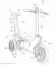 Fig. 01 - Bicycle programmed to communicate with a vehicle and a user input device