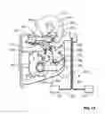 Fig. 14 - Door latch with opening memory feature