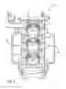Fig. 10 - Opposed-piston engine structure with a split cylinder block