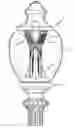 Fig. 01 - LED luminaire light fixture for a lamppost