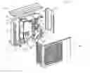 Fig. 01 - Outdoor unit for an air-conditioning apparatus comprising folding pieces extending from the base