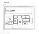 Fig. 10 - Space optimizing micro keyboard method and apparatus