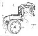 Fig. 01 - Row unit of an agricultural implement with multiple locations for mounting a gauge wheel