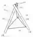 Fig. 01 - Tripod mount for a fishing pole