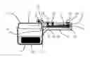 Fig. 01 - Automatic cooking pot notifying completion of cooking and having a power switch in sync with a closing wing or knob protrusion for selectively waterproofing a sound passage hole