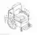 Fig. 01 - WHEEL CHAIR WITH URINAL DEVICE