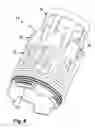 Fig. 06 - Filter element comprising hollow cylindrical filter medium body and filter device