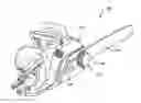 Fig. 01 - CHAINSAW WITH SELF-LOCKING KNOB ASSEMBLY