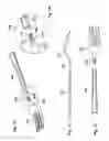 Fig. 07 - Plastic Cutlery and Tableware with Interchangeable Elements
