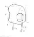Fig. 01 - Headrest with speakers and method for manufacturing headrest cushion member