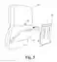 Fig. 04 - Apparatus for supporting a portable device for seat back viewing