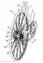 Fig. 01 - BICYCLE WITH TRANSMISSION ELEMENT REMOVABLE FROM THE DRIVE WHEEL